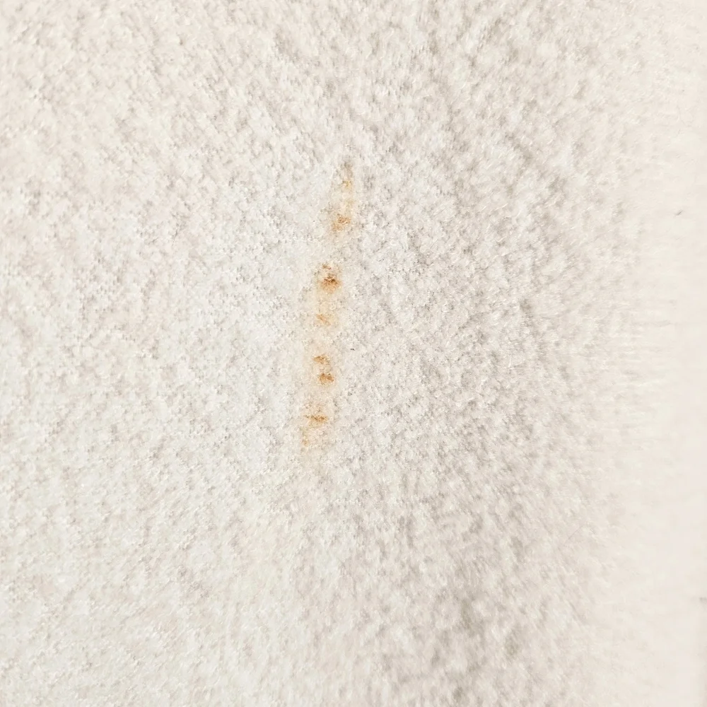 JLO Cream White Terry Hooded Robe Top & Pants w/ Satin Sports Stripe Size Large - Picture 12 of 14